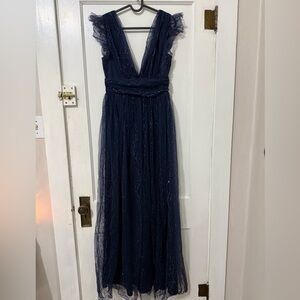 Altar'd State Navy Blue formal long dress